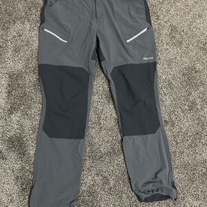 Women’s Marmot Gray and Black Hiking Outdoor Pants Size 12